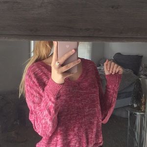Red knit areopostale sweater